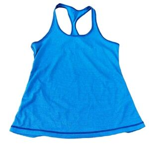 Z by Zella Women’s Micro Striped Blue Racerback Activewear Tank Top Size XS